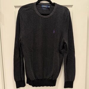 Polo by Ralph Lauren Heather Black Sweater - Men’s Medium